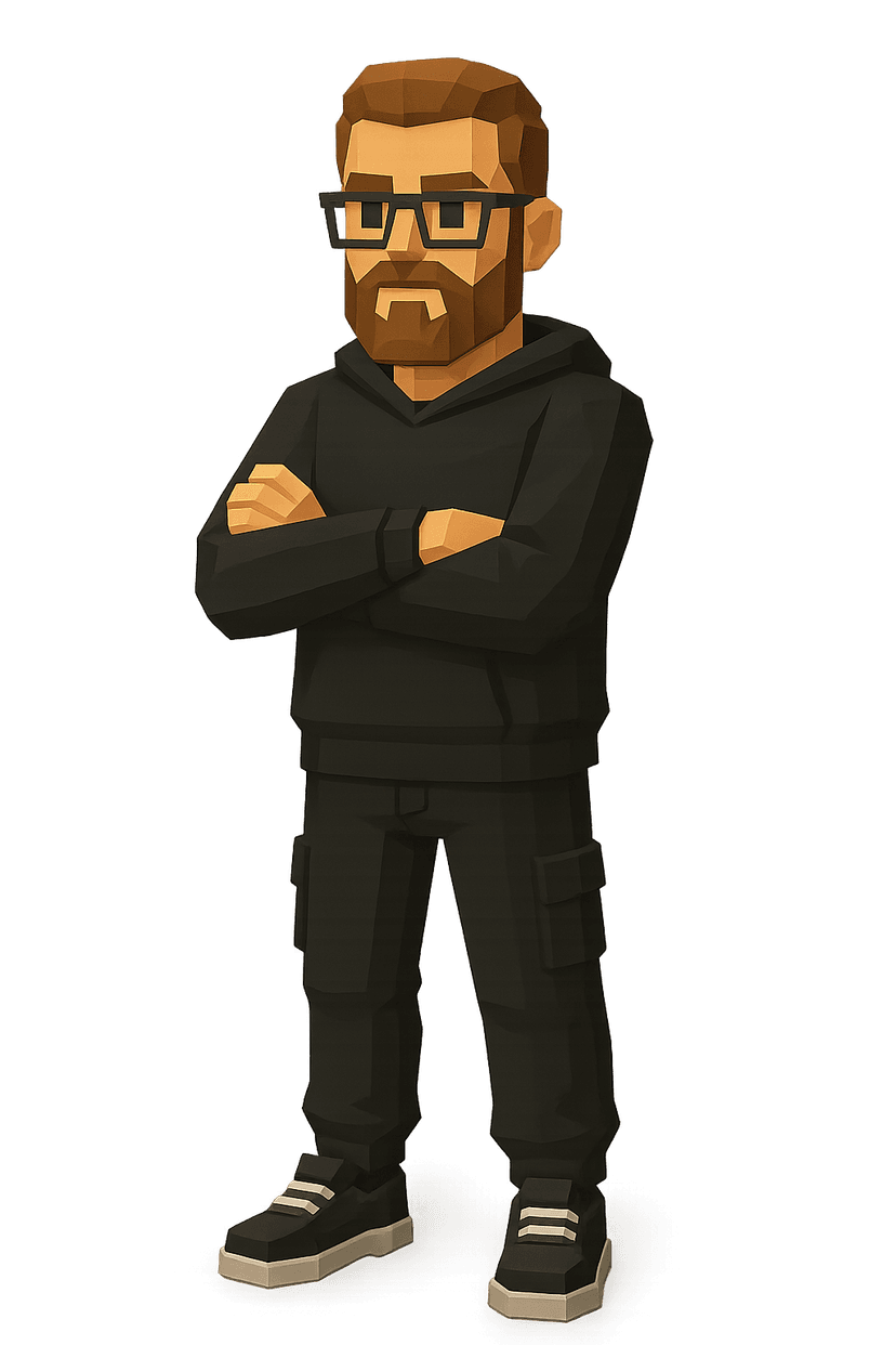 Low-poly avatar of Pierre-Alexis Lamotte